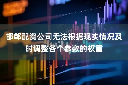 邯郸配资公司无法根据现实情况及时调整各个参数的权重